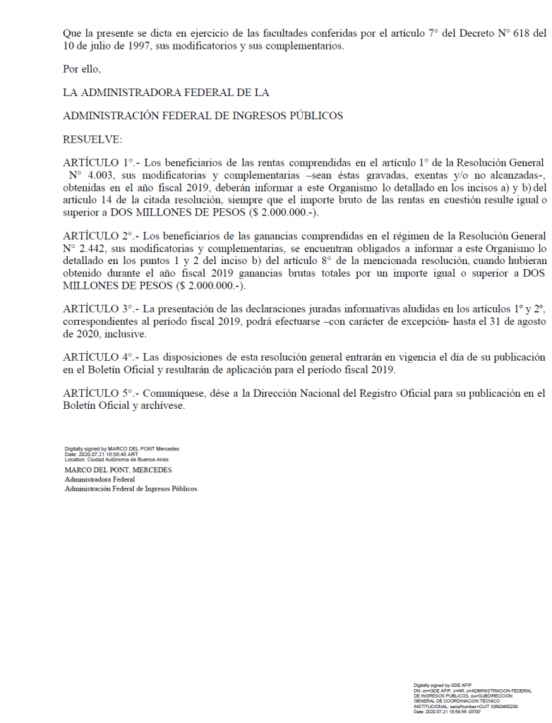 Ganancias Y Bienes Personales, AFIP Prorroga La Presentación De La ...