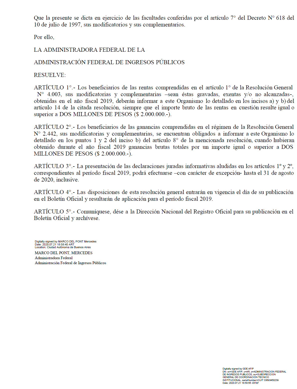 Ganancias Y Bienes Personales, AFIP Prorroga La Presentación De La ...